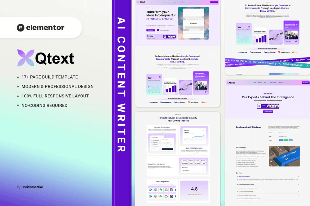Qtext template